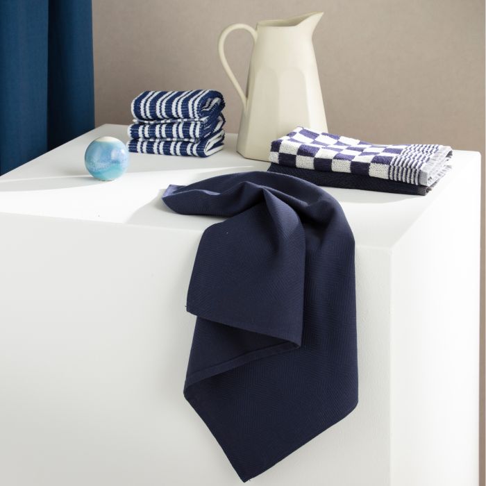DDDDD Cisis keukendoek 50x55cm navy (6 stuks)