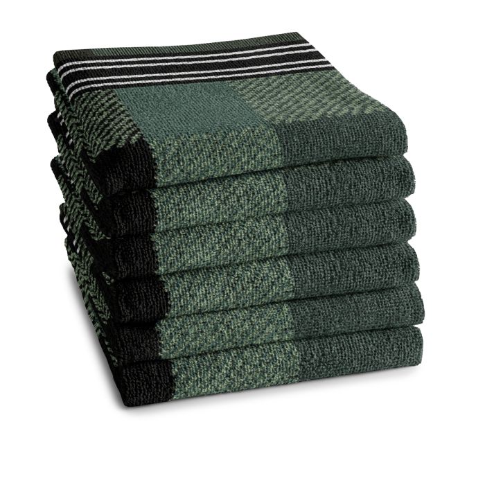 DDDDD Feller keukendoek 50x55cm groen (6 stuks)