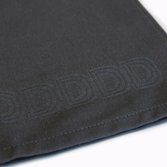DDDDD Logo theedoek 60x65cm antraciet (6 stuks)