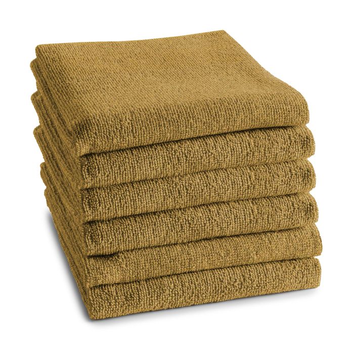 DDDDD Logo keukendoek 50x55cm oker (6 stuks)