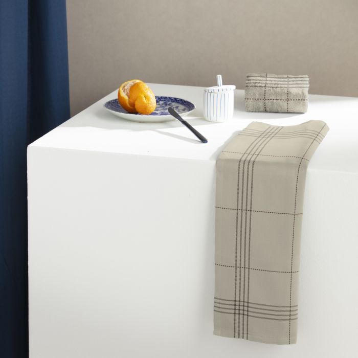 DDDDD Morvan theedoek 60x65cm bio katoen natuurkleur (6 stuks)