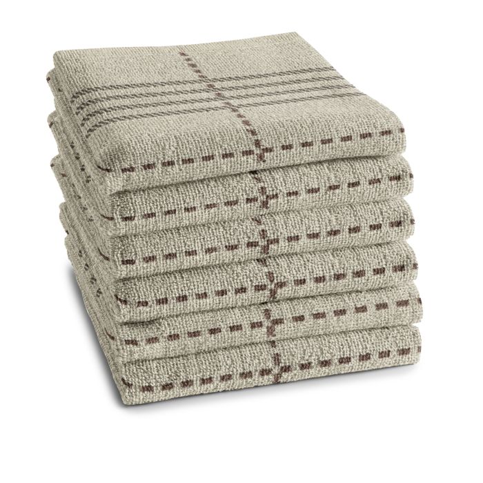 DDDDD Morvan keukendoek 50x55cm bio katoen natuurkleur (6 stuks)