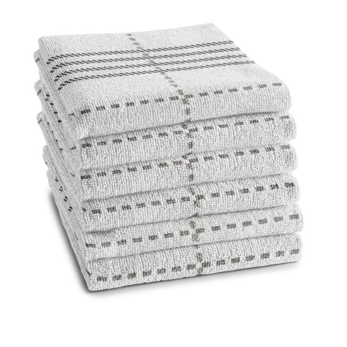 DDDDD Morvan keukendoek 50x55cm bio katoen wit (6 stuks)
