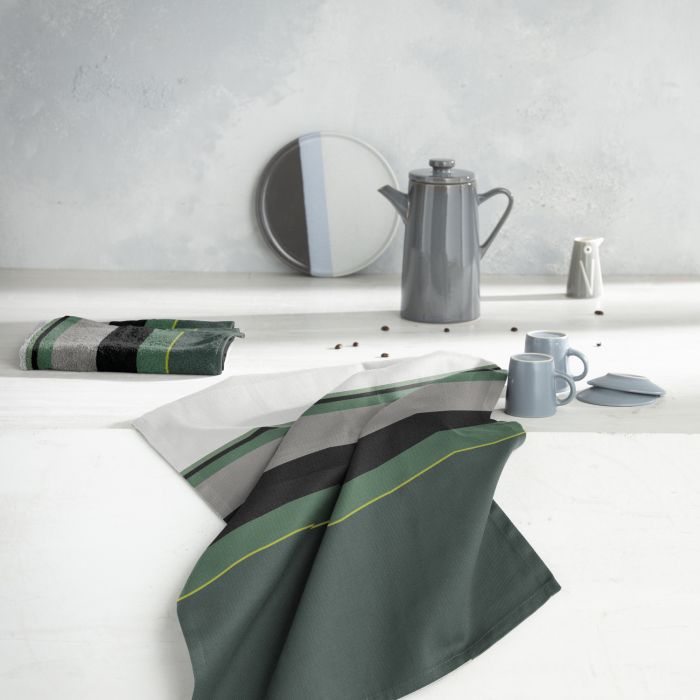 DDDDD Rico theedoek 60x65cm groen (6 stuks)