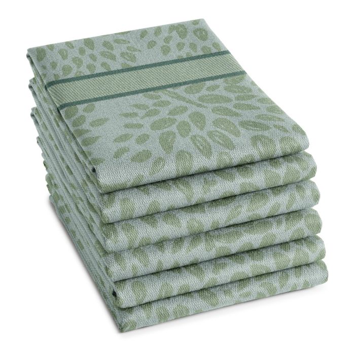 DDDDD Trees theedoek 60x65cm groen (6 stuks)
