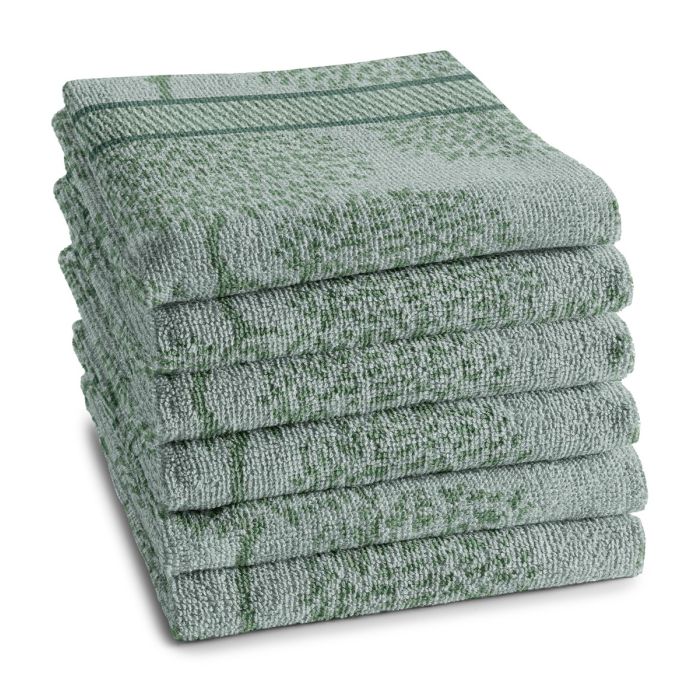 DDDDD Trees keukendoek 50x55cm groen (6 stuks)