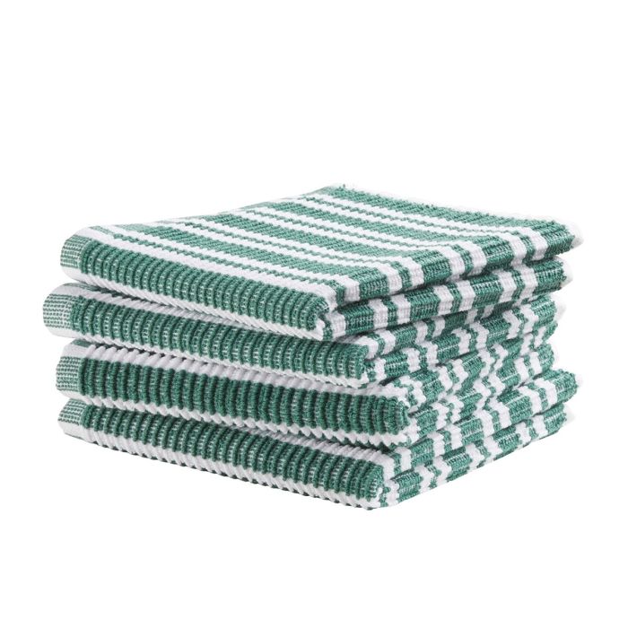 DDDDD Classic Stripe vaatdoek 30x30cm groen (4 stuks)