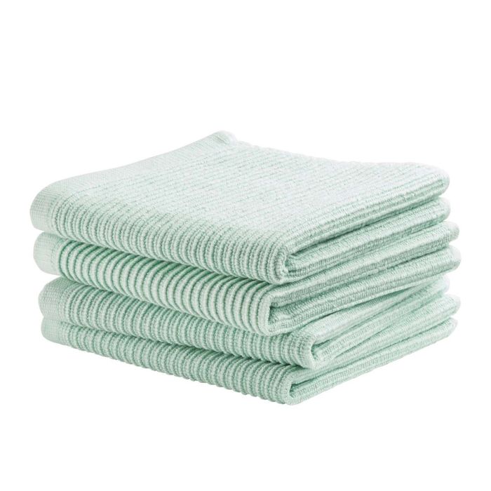 DDDDD Classic Stripe vaatdoek 30x30cm pastel groen (4 stuks)