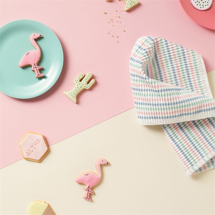 DDDDD Fun vaatdoek 30x30cm pastel multikleur (4 stuks)