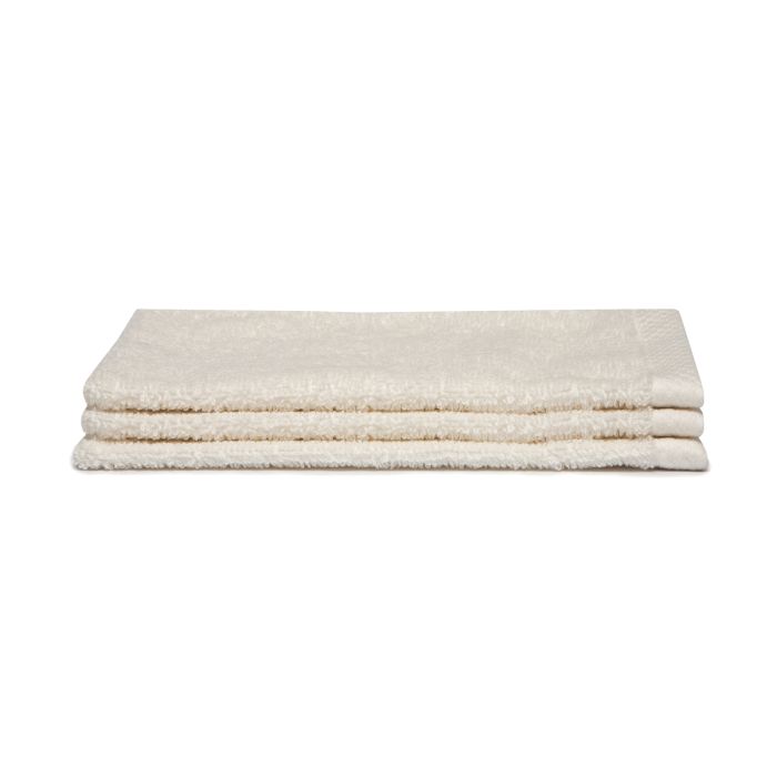 Seahorse Pure washand 16x21cm crème (3 stuks)
