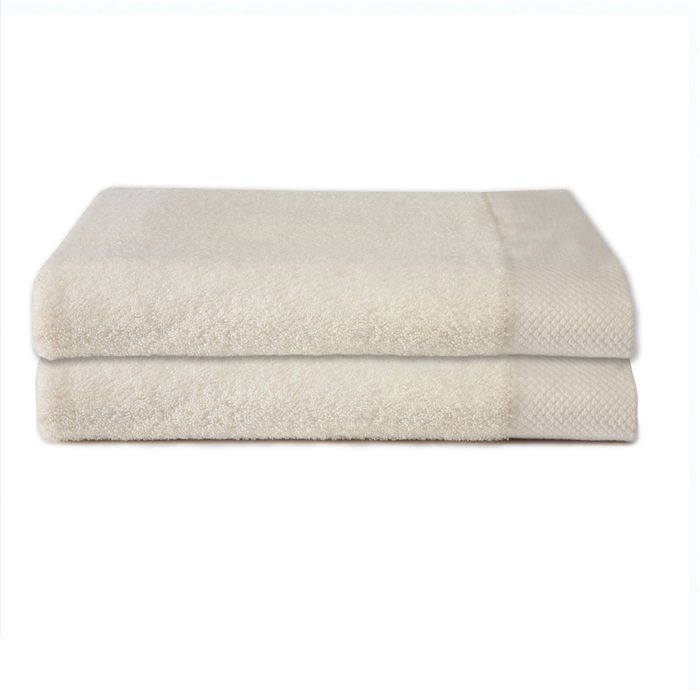 Seahorse Pure baddoek 60x110cm crème (2 stuks)