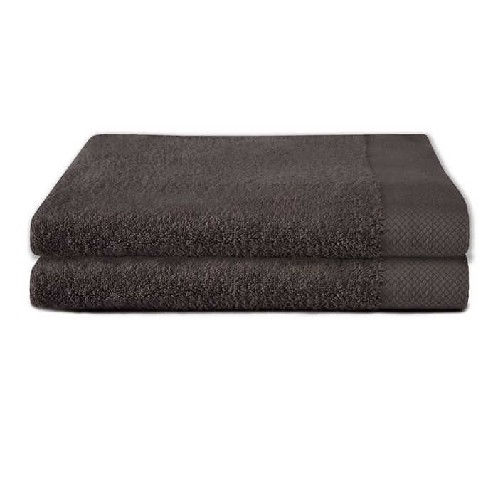 Seahorse Pure baddoek 60x110cm basalt (2 stuks)