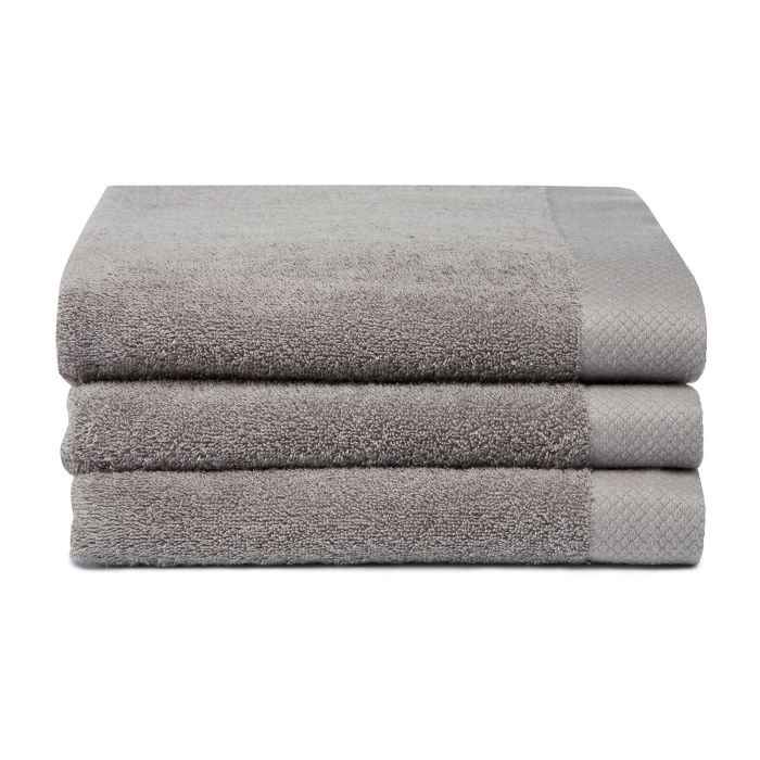 Seahorse Pure baddoek 60x110cm cement (3 stuks)