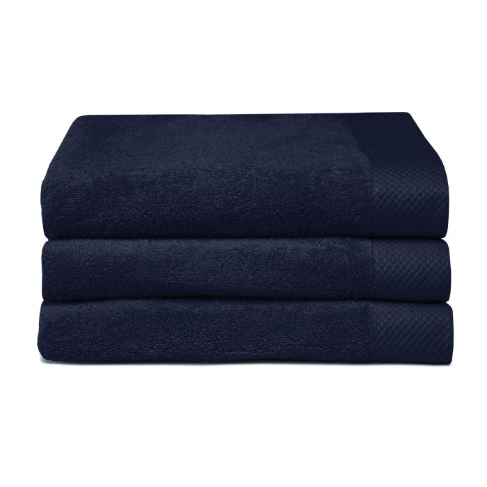 Seahorse Pure baddoek 60x110cm indigo (3 stuks)