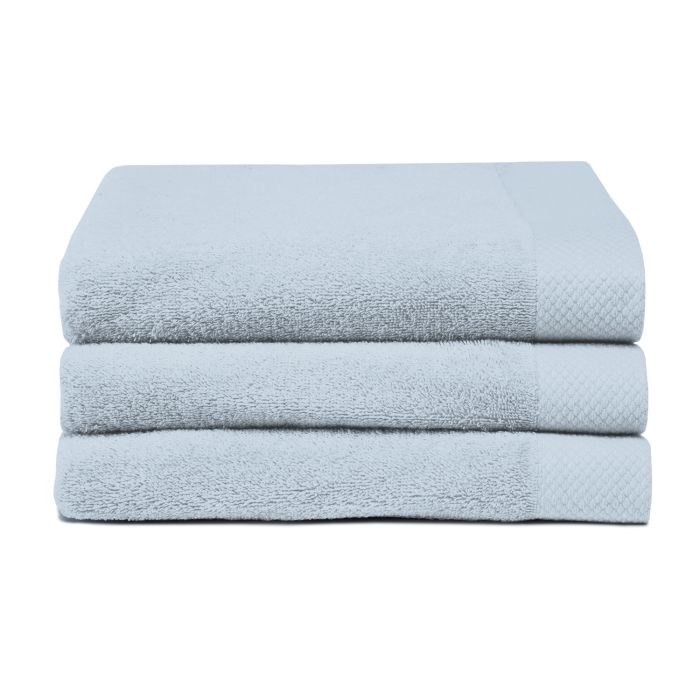 Seahorse Pure baddoek 60x110cm blauw (3 stuks)