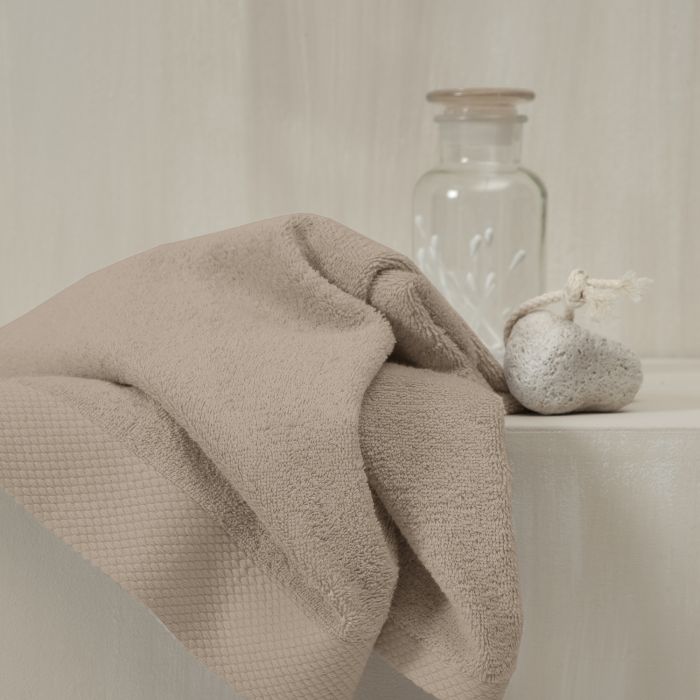 Seahorse Pure baddoek 60x110cm zandkleur (3 stuks)