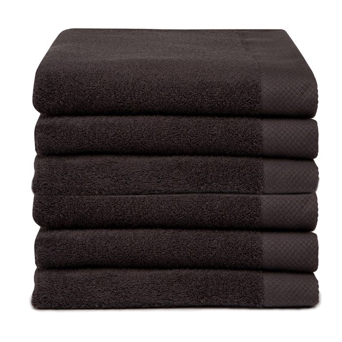 Seahorse Pure baddoek 60x110cm basalt (6 stuks)
