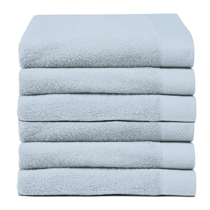 Seahorse Pure baddoek 60x110cm blauw (6 stuks)