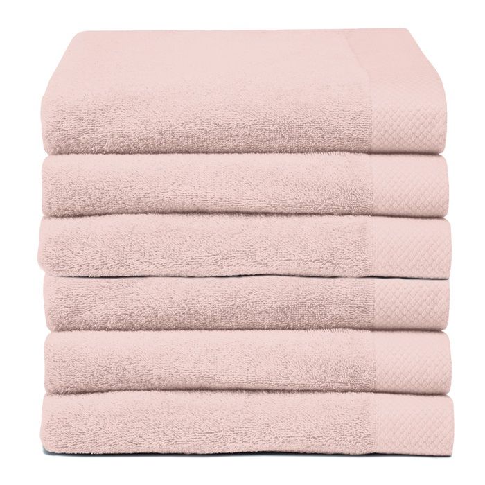 Seahorse Pure baddoek 60x110cm parel roze (6 stuks)