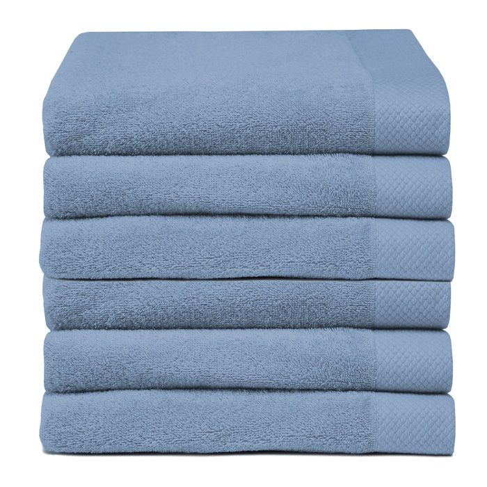 Seahorse Pure baddoek 60x110cm denim (6 stuks)