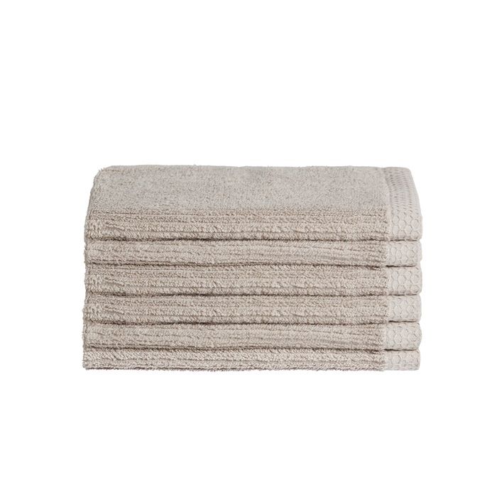 Seahorse Ridge gastendoek 34x50cm betongrijs (6 stuks)