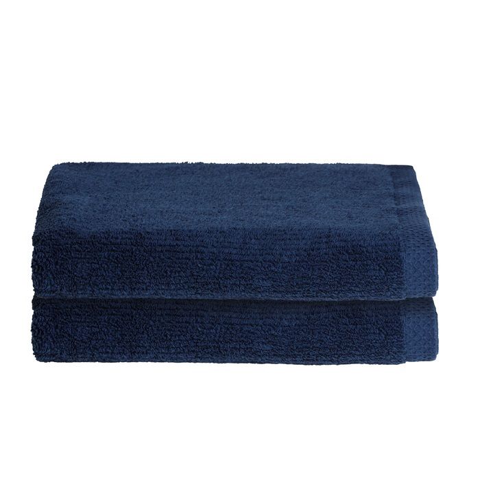 Seahorse Ridge badmat 50x90cm marineblauw (2 stuks)