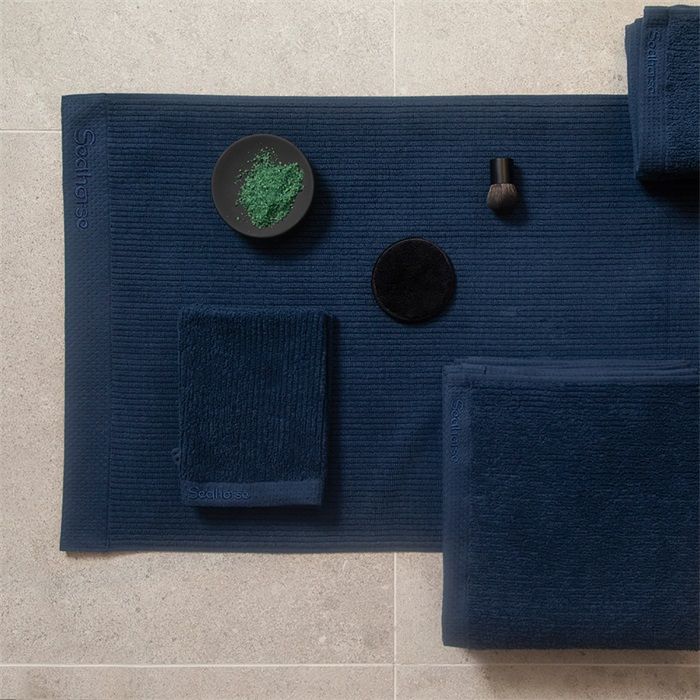 Seahorse Ridge badmat 50x90cm marineblauw (2 stuks)