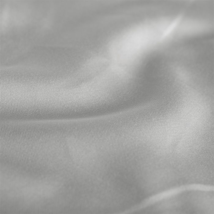 Cinderella Sundays dubbele splittopper hoeslaken 180x210cm satijn lichtgrijs (tot 15cm)