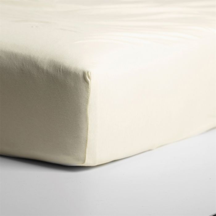 Cinderella hoeslaken 200x210/220cm jersey ivoorwit (tot 25cm)