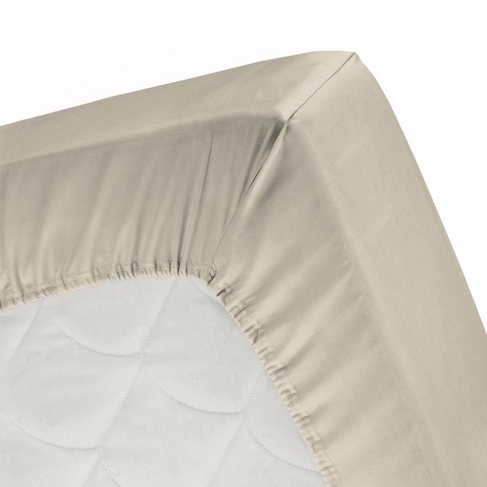 Cinderella hoeslaken 140x210/220cm jersey zilverzand (tot 25cm)