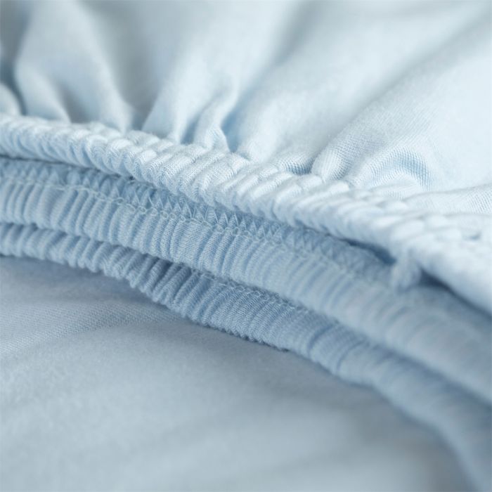 Cinderella topper hoeslaken 80-90x200/210cm jersey zacht blauw (tot 15cm)