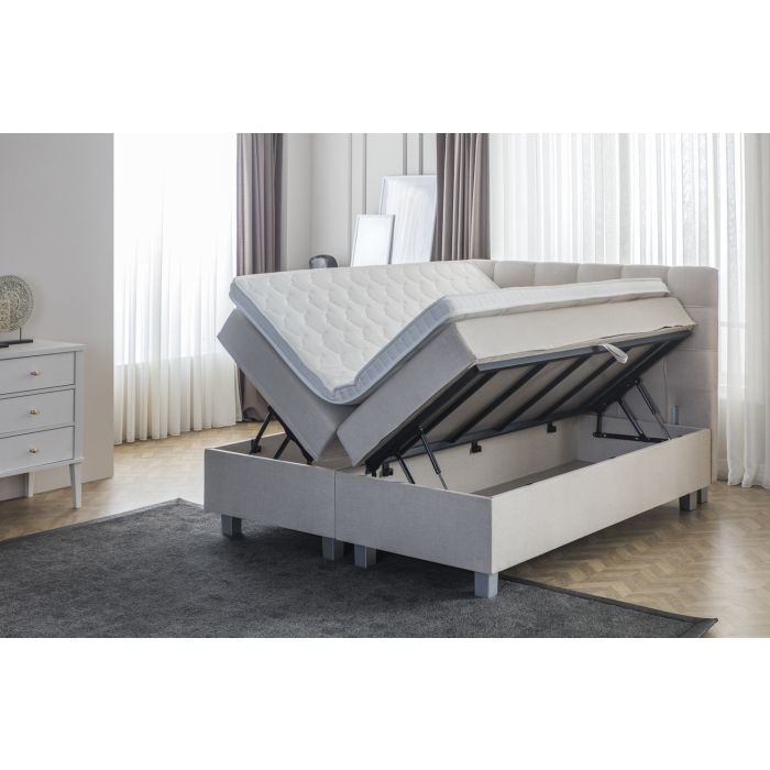 Big Storage boxspring met opbergruimte 160x200cm beige