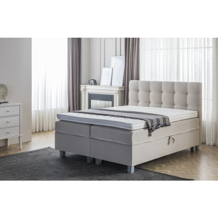 Big Storage boxspring met opbergruimte 180x200cm beige