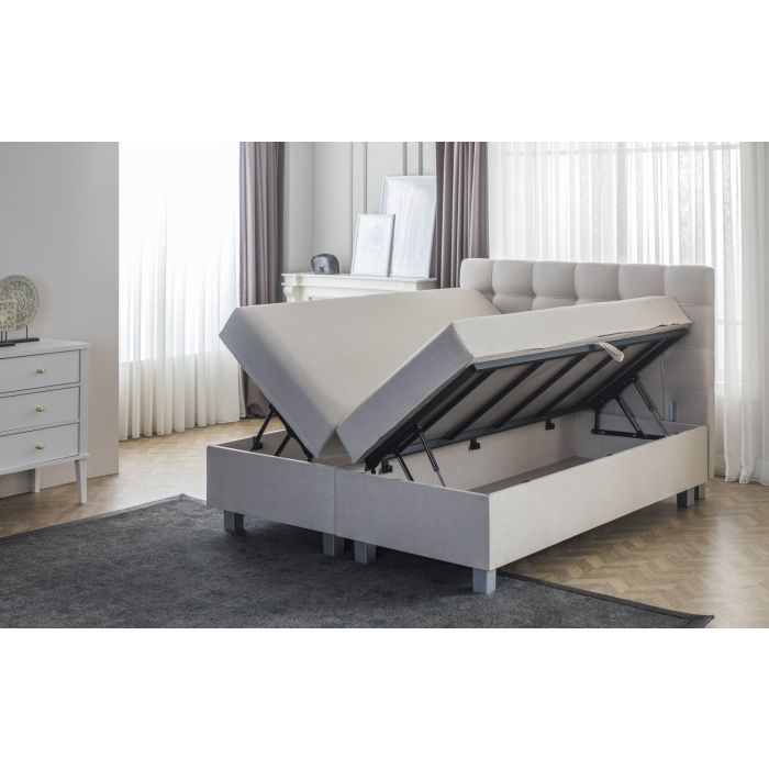Big Storage boxspring met opbergruimte 180x200cm beige