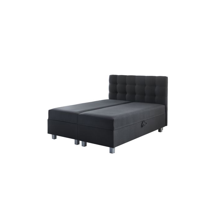 Big Storage boxspring met opbergruimte 140x200cm zwart
