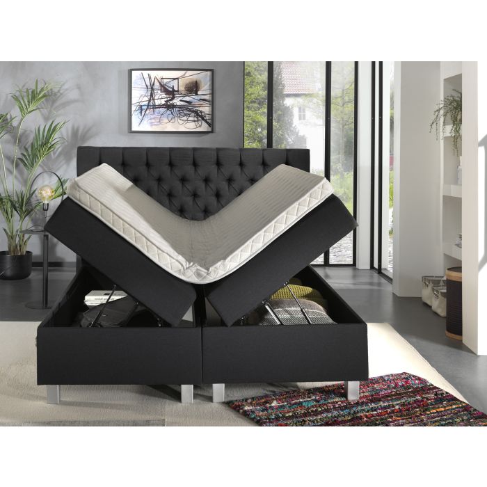 Urus opbergboxspring 180x200cm antraciet