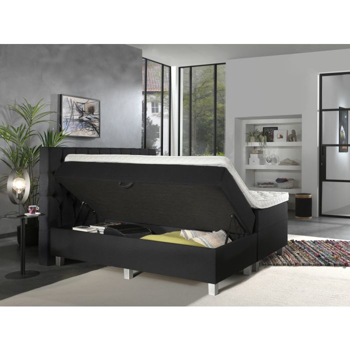 Urus opbergboxspring 180x200cm antraciet