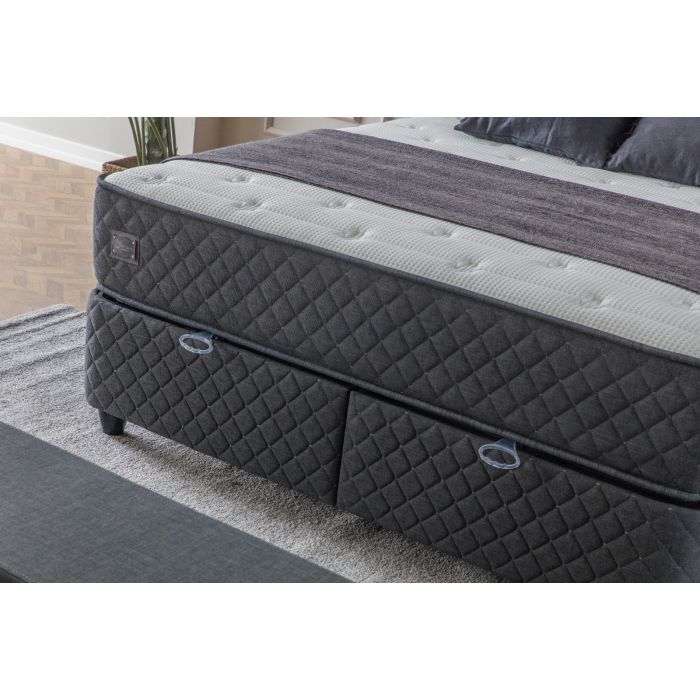 Monaco Premium opbergboxspring 160x200cm antraciet