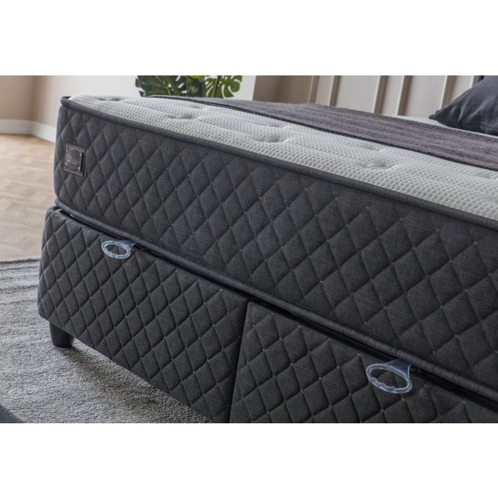 Monaco Premium opbergboxspring 160x200cm antraciet
