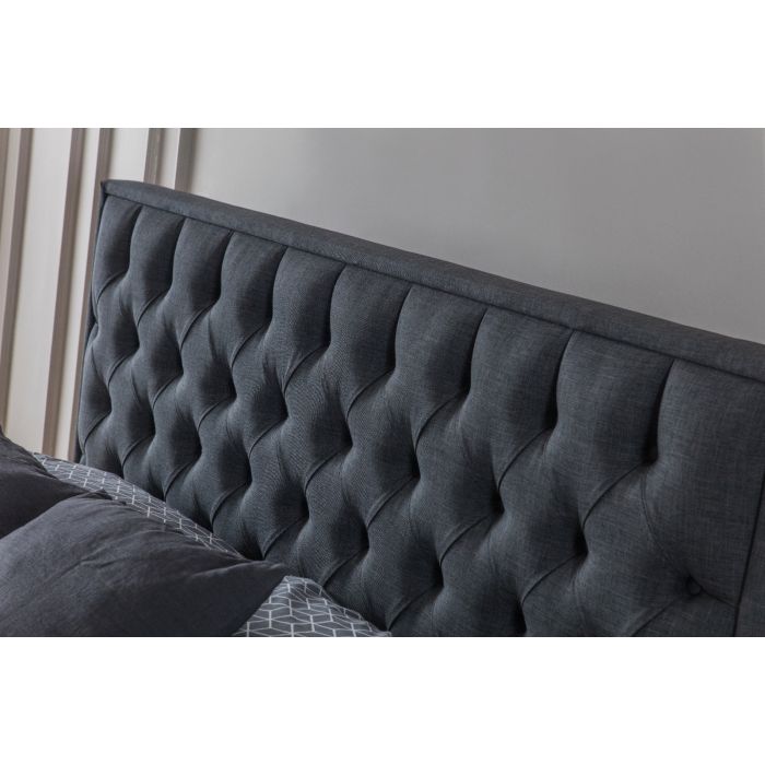 Monaco Premium opbergboxspring 160x200cm antraciet