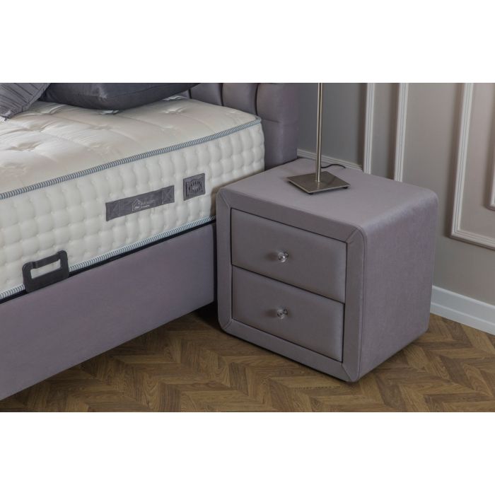 Cannes opbergboxspring 180x200cm grijs
