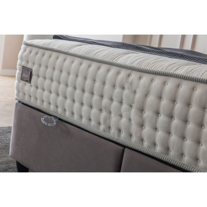 Cannes opbergboxspring 180x200cm grijs