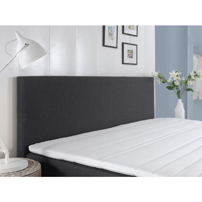 Comfort 2.0 vlakke boxspring 90x200cm antraciet