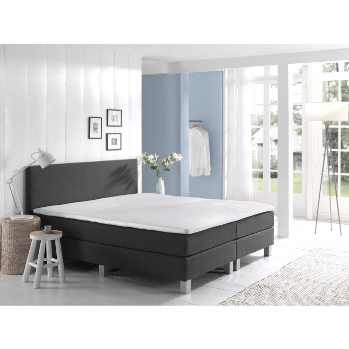 Comfort 2.0 vlakke boxspring 120x220cm antraciet