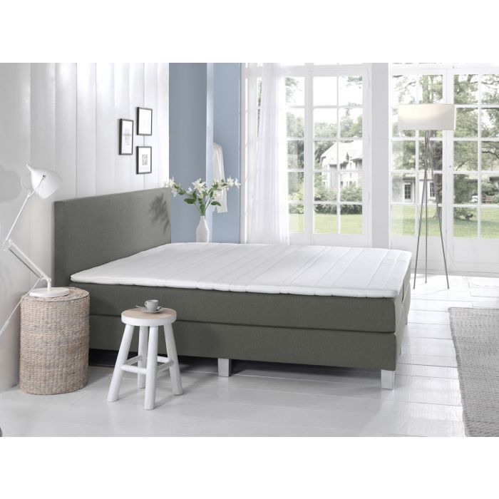 Comfort 2.0 vlakke boxspring 80x210cm grijs