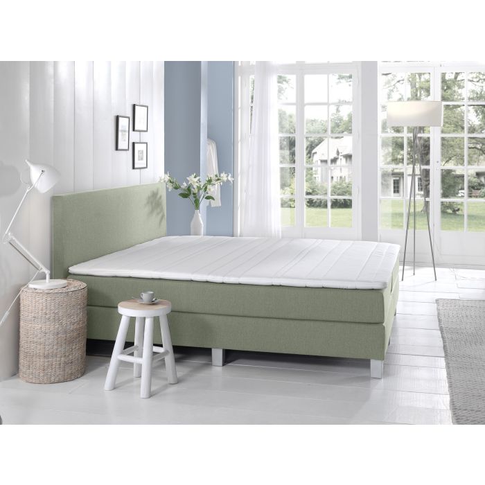 Comfort 2.0 vlakke boxspring 120x220cm groen