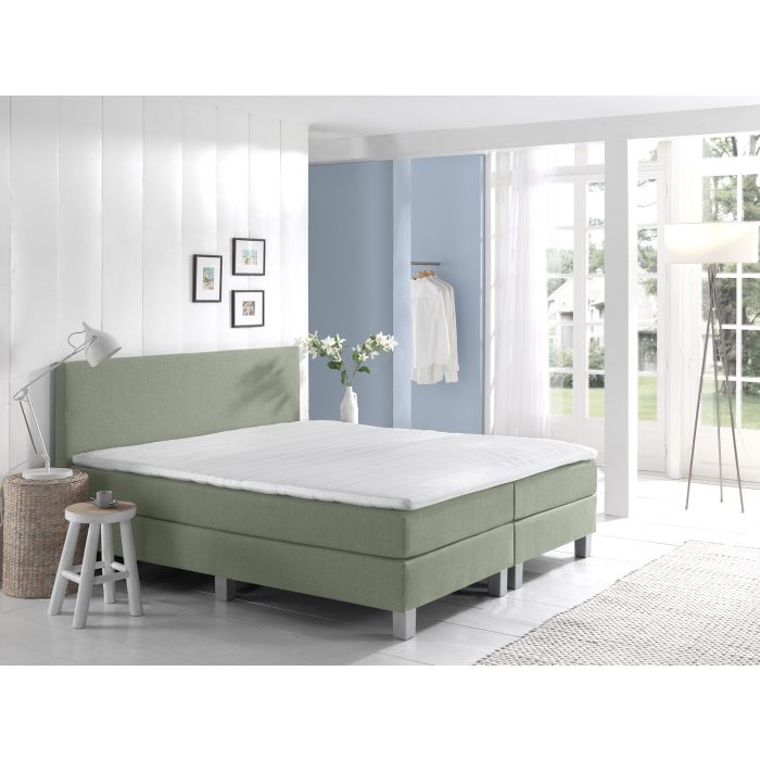 Comfort 2.0 vlakke boxspring 120x220cm groen