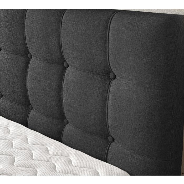 Arizona 1.0 elektrische boxspring 140x200cm antraciet met Hybrid topper