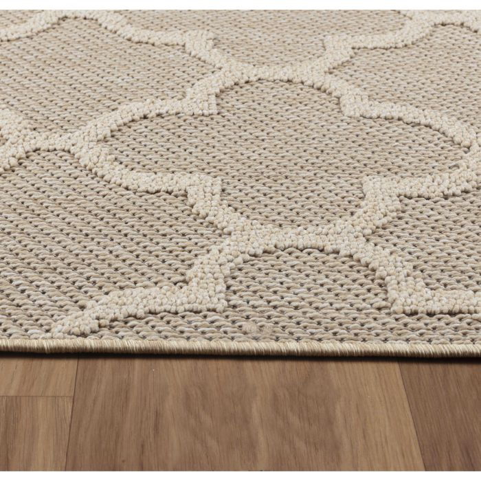Patara Ottoman buitenkleed laagpolig rechthoek 200x290cm beige