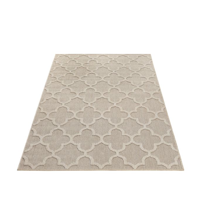 Patara Ottoman buitenkleed laagpolig rechthoek 200x290cm beige